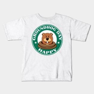 Happy Groundhog Day Kids T-Shirt